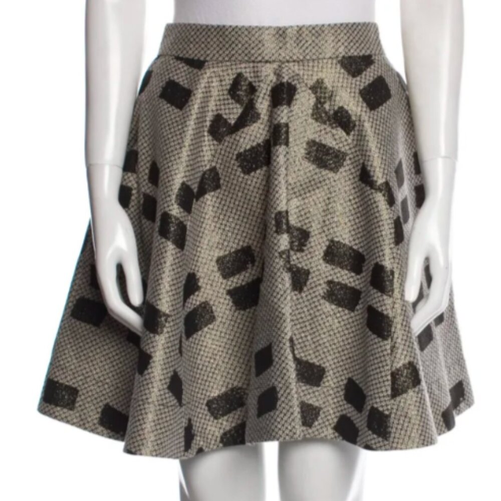 Vivienne Westwood metallic printed mini skirt